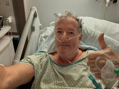 Piers Morgan rushed to hospital after breaking hip in London restaurant fall