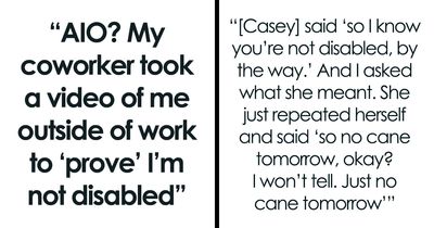 “Might Need Police Involvement”: Woman Films Coworker Outside Of Work To Prove She’s Not Disabled