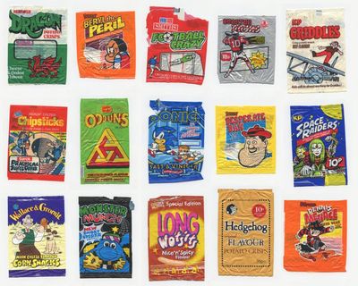 A 10p masterpiece! The golden age of crisp packet design, from Chipsticks to Frazzles to Hedgehogs