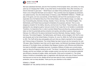 Trump Greenland Annexation Sparks WW3 Warnings from Poland as Russia Threatens Nuclear Armageddon