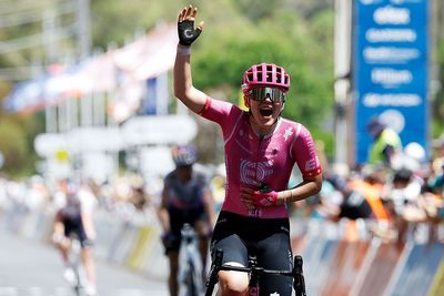 Women's Tour Down Under: Noemi Rüegg outsprints UAE Team ADQ rivals to win stage 3 and claim overall for second year in a row