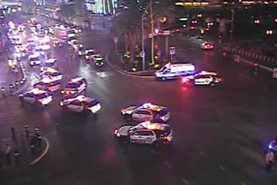 11 people arrested after performance outside along the Vegas strip leads to ‘unruly’ mob