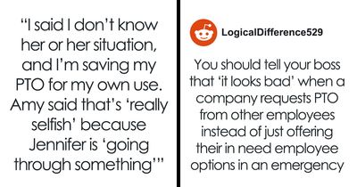 Man Won’t Donate Part Of His Saved 120 PTO Hours To A Coworker, Higher-Ups Get Dramatic Over This