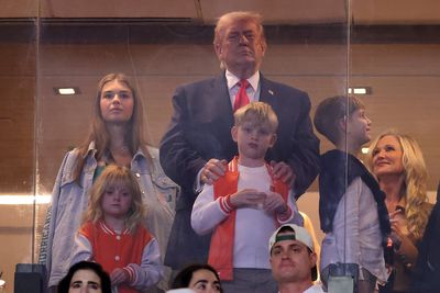Trump gets thunderous reception at Miami vs Indiana college football championship game with Ivanka and granddaughter Kai