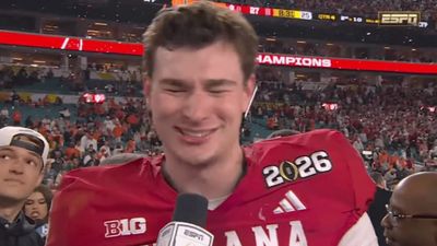 Fernando Mendoza Broke Into Tears in Postgame Interview As Indiana Won First Title