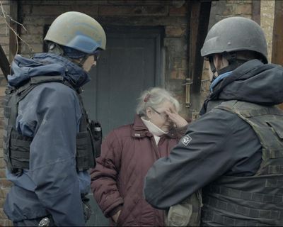 A Poem for Little People review – Ukraine’s war with Russia seen through eyes of emergency evacuation team