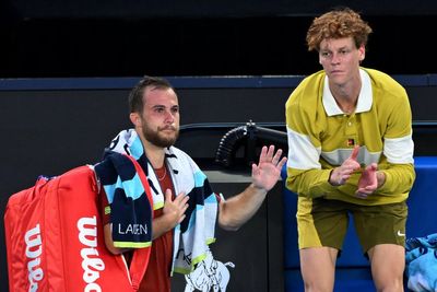 Jannik Sinner consoles opponent after sudden Australian Open retirement