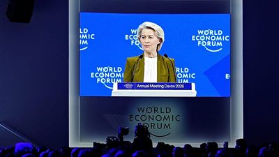 In Davos, von der Leyen pitches 'European independence' versus Trump's worldview