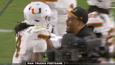Miami's Mark Fletcher Seen Throwing a Punch at Indiana Player in Postgame Scuffle