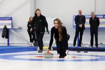 Kate and William show competitive side as they go head-to-head curling