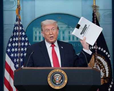 Rambling Trump sings his own praises as worried world watches on