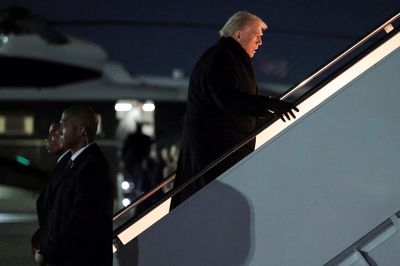 Air Force One carrying Trump to Davos U-turns and heads back to base