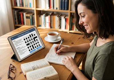 Do crossword puzzles help with language learning?