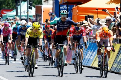 Tour Down Under: Tobias Lund Andresen holds off speeding Matthew Brennan to win tight stage 1 sprint