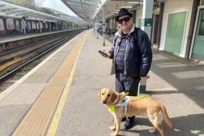 ‘Anxious and unsafe’: Half of blind people fear being stranded at train stations