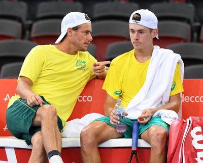 Barbecues, ballboys and oranges: Australia tennis greats pass ‘strong tradition’ to next generation