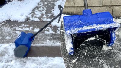 I just tried this cordless snow shovel that throws 20 feet — and it’s a total game changer