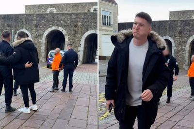 BBC star stopped for selfie by police while man is in handcuffs