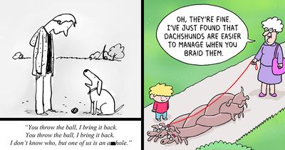 Artist Creates 28 Funny Comics Imagining Dogs In Everyday Situations