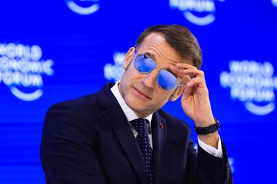 Emmanuel Macron's 'Top Gun' aviator glasses in Davos drive obscure Italian stock up nearly 30%