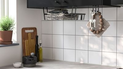 I never know where to put my dish towels — this $2 IKEA find is here to fix that