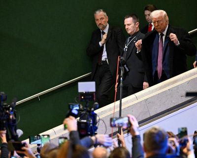 ‘At the table or on the menu’: a turbulent Davos week with Trump’s circus in town