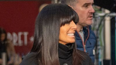 Claudia Winkleman's black wool coat taps into this trending, yet timeless, winter coat trend