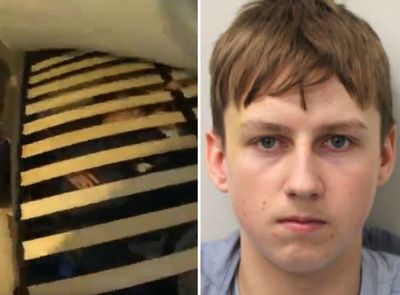 Teenage gunman, 18, cowers inside a divan bed after double shooting left victim paralysed