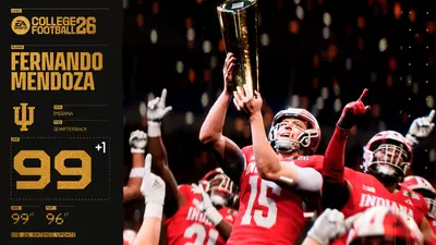 Fernando Mendoza Rated 99 in College Football 26 Ratings Update