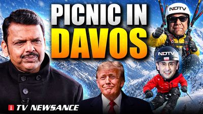 TV Newsance 329 | Paragliding in Davos, fake Trump and a techie left to die in a Noida pit