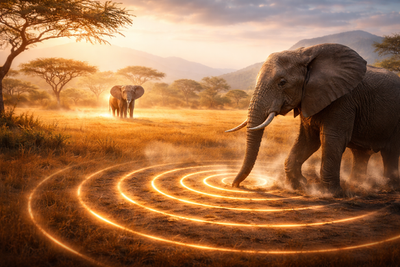 How Elephants Communicate Over Miles Without Sound