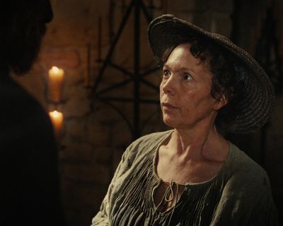 Wicker review – Olivia Colman is smelly fisherwoman falling for wicker man in uneven fable