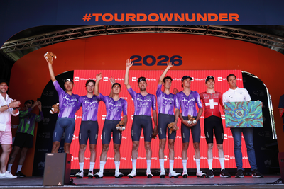 'He's done a lot of his results by himself with brute force, but this was a team effort' – Jayco AlUla take positives from Tour Down Under second-place finish for Mauro Schmid