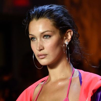 Bella Hadid Transforms $4,300 Saint Laurent Lingerie Into Swimwear on Vacation