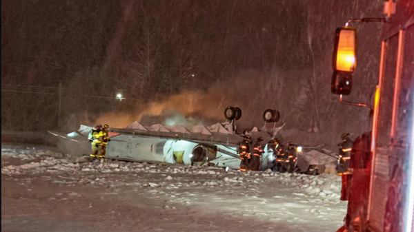 FAA Launches Probe After Private Jet With 8 Onboard Flips and Bursts Into Flames at Bangor Airport