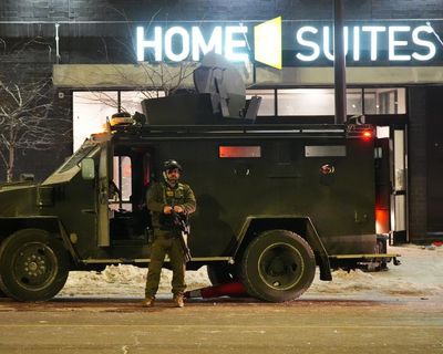 Federal agents use teargas on protesters outside ICE agents’ alleged Minneapolis hotel