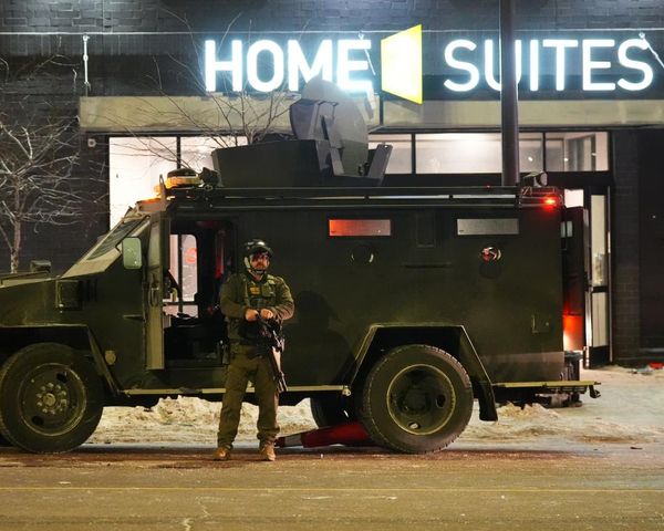 Federal agents use teargas on protesters outside ICE agents’ alleged Minneapolis hotel