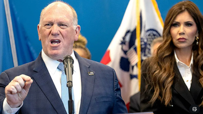Inside the Explosive Feud Between Trump's Border Czar Tom Homan and Kristi Noem As He Heads to Minnesota
