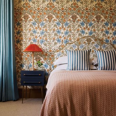 Pattern headboards are making a comeback – how to embrace the trend without making your bedroom look dated