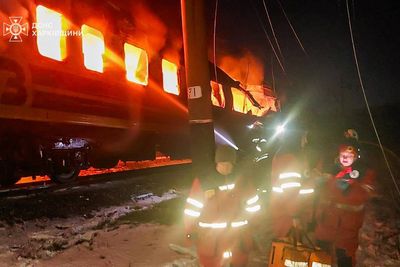 Ukraine-Russia war latest: Putin accused of ‘act of terrorism’ after five killed in passenger train attack