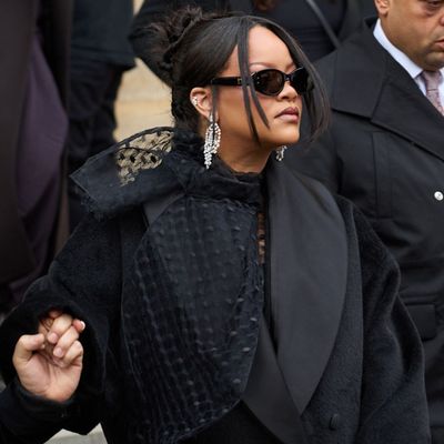 Rihanna Applauds Jonathan Anderson's Haute Couture Debut in All-Black Dior