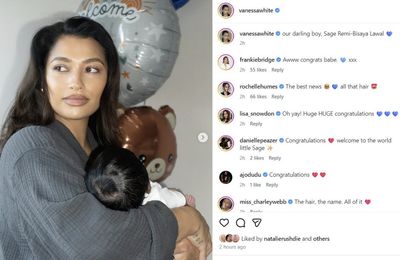 The Saturdays singer Vanessa White gives birth to first child