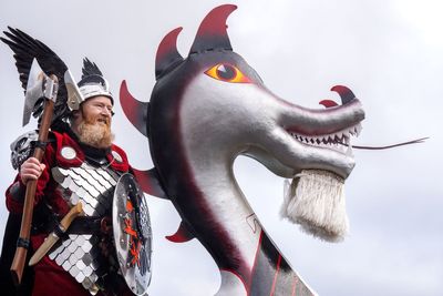 Crowds gather in Shetland for Up Helly Aa fire festival