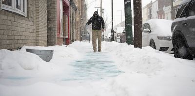 Oversalting your sidewalk or driveway harms local streams and potentially even your drinking water – 3 tips to deice responsibly
