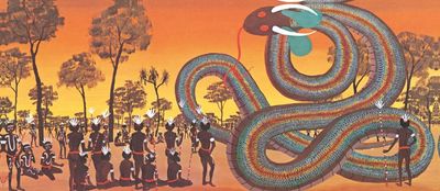 With The Rainbow Serpent, Dick Roughsey shared the spirit of our country. His work is a gift to us all