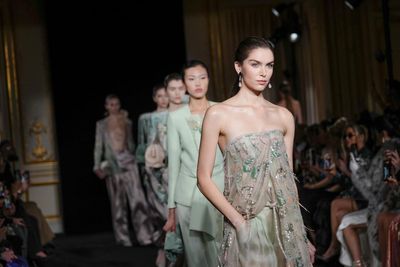 Armani Prive honours late founder in first haute couture show since his death