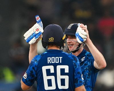 Brook’s ‘Stone Cold’ celebration in England series win as Root praises ‘great leader’