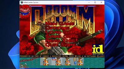 Someone just got DOOM running inside RollerCoaster Tycoon using an exploit, because of course they did