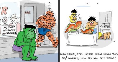 Artist Joe Lennon Turns Famous Pop Culture Characters Into Brutally Funny One-Panel Comics (50 Pics)