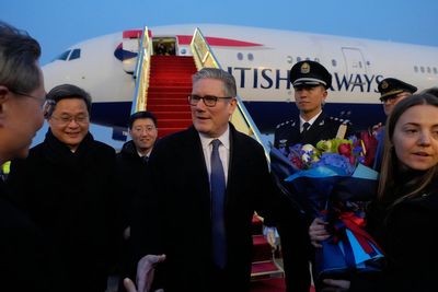 Sir Keir Starmer arrives in China in first visit by British PM since 2018